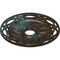 Ekena Millwork Loera Ceiling Medallion (Canopies up to 6 1/4"), 26 5/8"OD x 4 1/2"ID x 1 3/8"P, Bronze Blue Patina CM26LOBBS - alternate 2